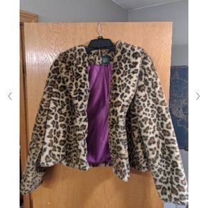 Leopard Print Coat